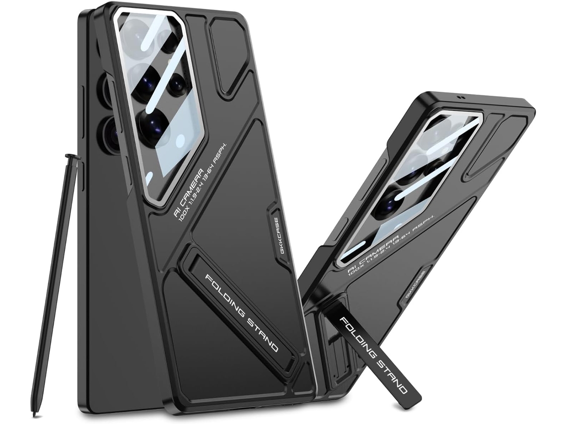 Funda Para Samsung Galaxy S25 Ultra, Funda Delgada De Policarbonato Rígido Con Soporte - Negra