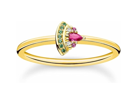 Anillo Mujer THOMAS SABO TR2353-488-7-60 (Plata de ley - 20 - Dorado)