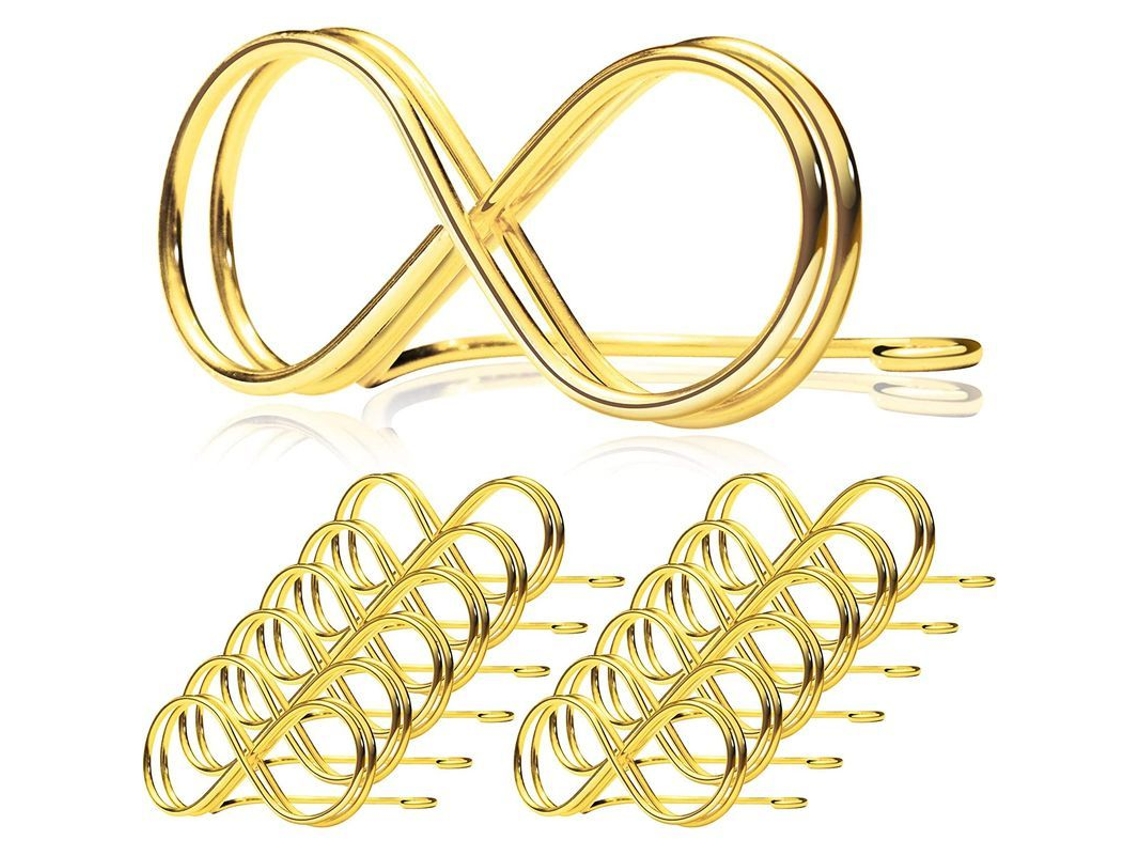 12 unidades de soportes dorados para la posición de los asientos, 73 mm, para eventos, números de mesa de boda, fotos y tarjetas.