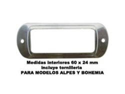 Btv rep pack   5 tarjeteros metalicos inox 60x24 mm+torni. 60603