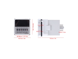 2026horizon-rele De Retardo Temporal Programable 0.1s-99h Socket Base 12-24v Ac Dc Rail 35mm Ip40