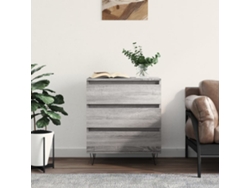 Aparador De Madera Contrachapada Gris Sonoma 60x35x70 Cm