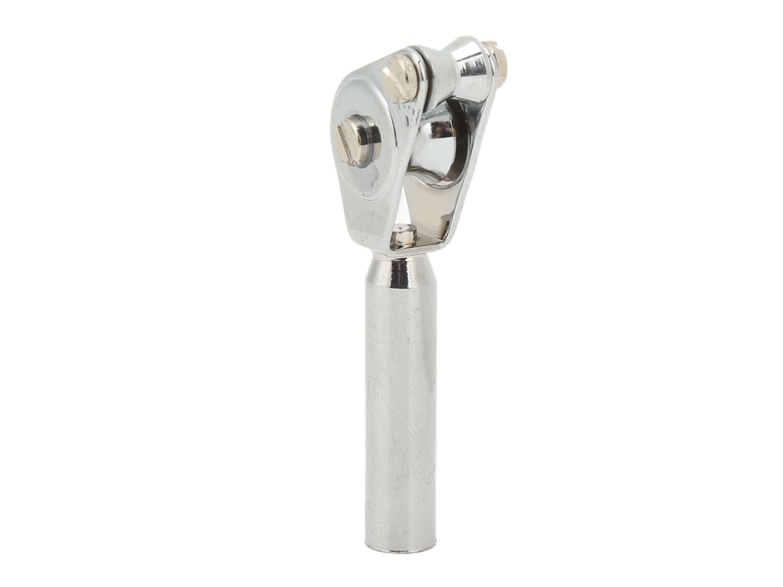 Guía de polea doble de aluminio para pesca de 6 mm
