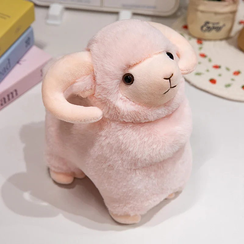 (rosa 25cm) Lindo Peluche De Oveja