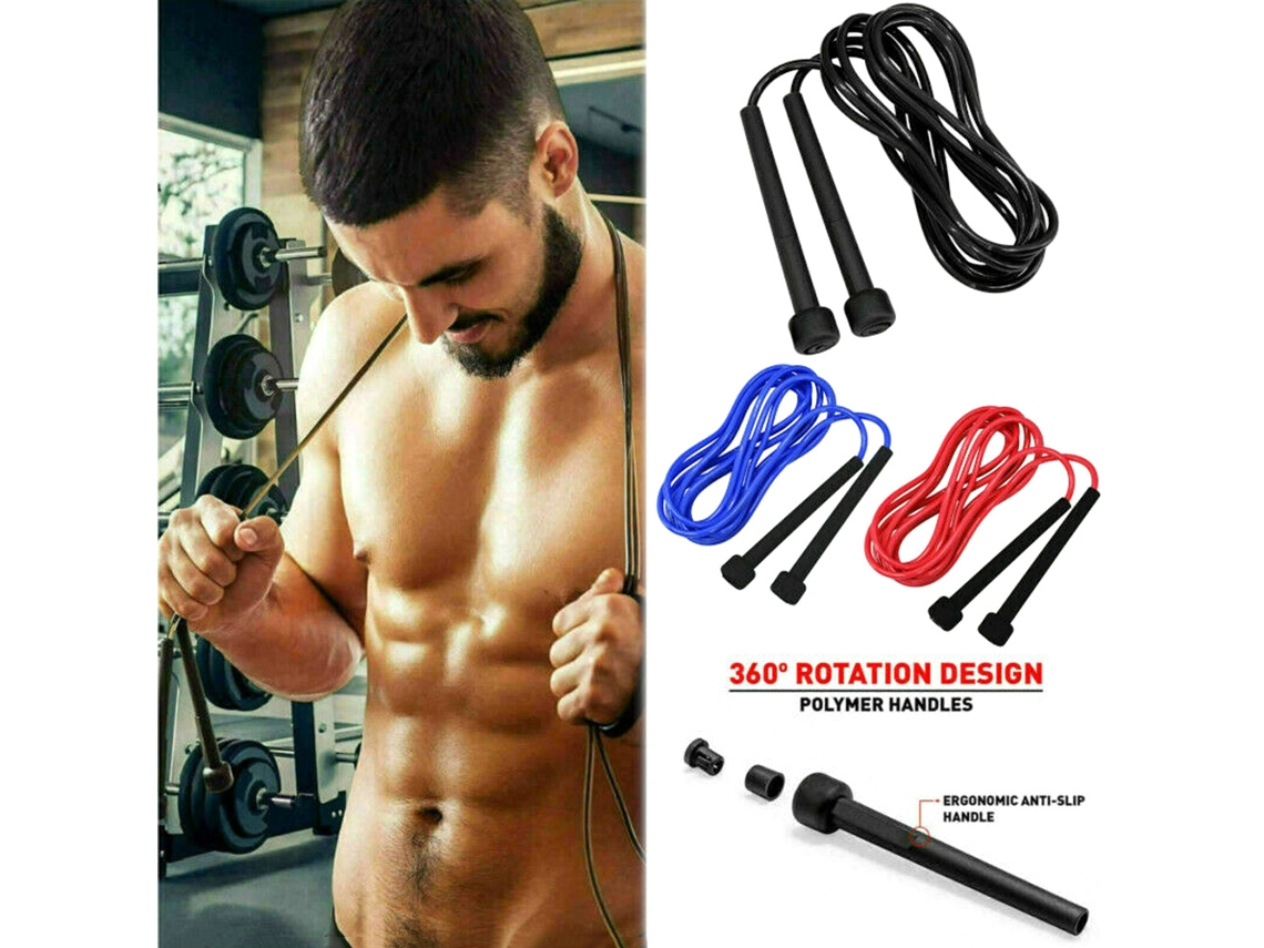 Danu2026-cuerda De Salto Veloz Para Boxeo Perder Peso Ejercicio Fitness Chicas (negro)