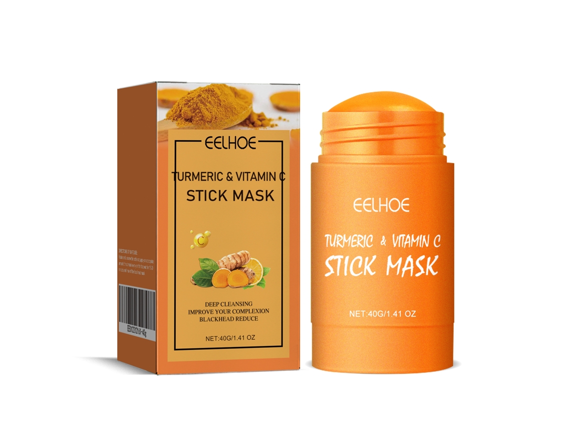 Mascarilla de cúrcuma con vitamina C para una luminosidad intensa.