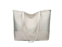 Bolso tote para mujer Scsyv, elegante bolso de hombro de nailon impermeable para mujer, bolso plegable para la playa, viajes, trabajo, compras, escuela, negro