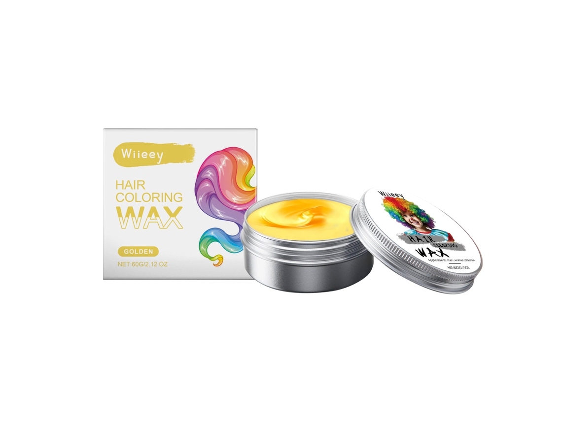 Tinte temporal dorado para el cabello de niños: seguro y fácil de usar.