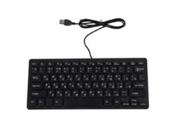 Baoj-2026teclado Mecânico Ergonômico Ultra Fino Mini Durável Com Fio 78 Teclas Para Notebooks (russo)