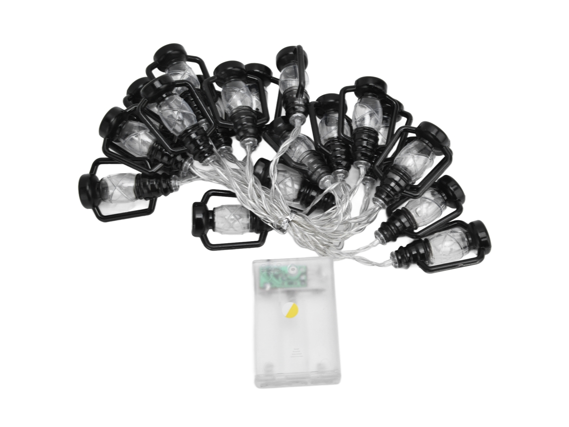 Rebe-20led Luz De Cadena 9.8ft Caliente Retro Halloween Kerosene Luz De Cadena Para Jardín Hogar Decoración Festiva