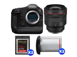 Canon Eos R1 + Rf 85mm F/1.2 L Usm + 2 Sandisk 512gb Extreme Pro Cfexpress Type B + 2 Canon Lp-e19 + Ebook “20 Consejos Para Fotos Que Impactan”