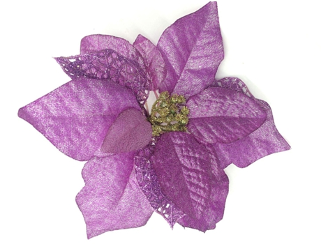 Conjunto de Adornos de Árbol de Navidad ZMDECQNA Uds Poinsettia Flor Decorativa Adornos Flores Pascua Seda - 12un