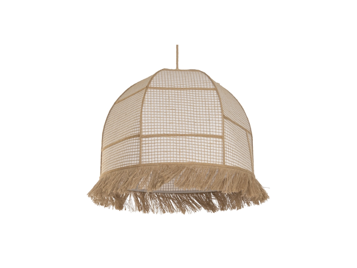 Lámpara de techo de fibra natural con flecos, 50x50x140cm ALEXANDRA HOUSE LIVING