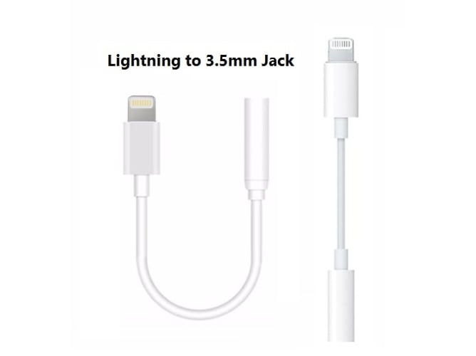 Cable MULTISHOP Adaptador Lightning para Jack 3.5mm Compatible con iPhone/iPad/iPod