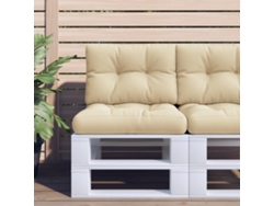 Cojines de palets, 2 unidades, tela beige HARLANV1