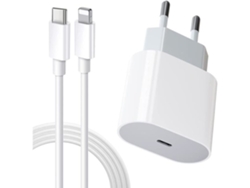 Cargador rápido USB-C para iPhone 20W - 1 metro