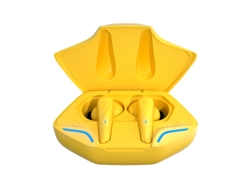 Auriculares Deportivos Inalámbricos Tws Bluetooth 5.0 (amarillos). Cancelación De Ruido Y Micrófono.