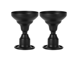 Juego De 2 Portavelas, Estilo Europeo Sencillo, Hierro Forjado Retro, Decoración De Mesa, Regalo, Negro.