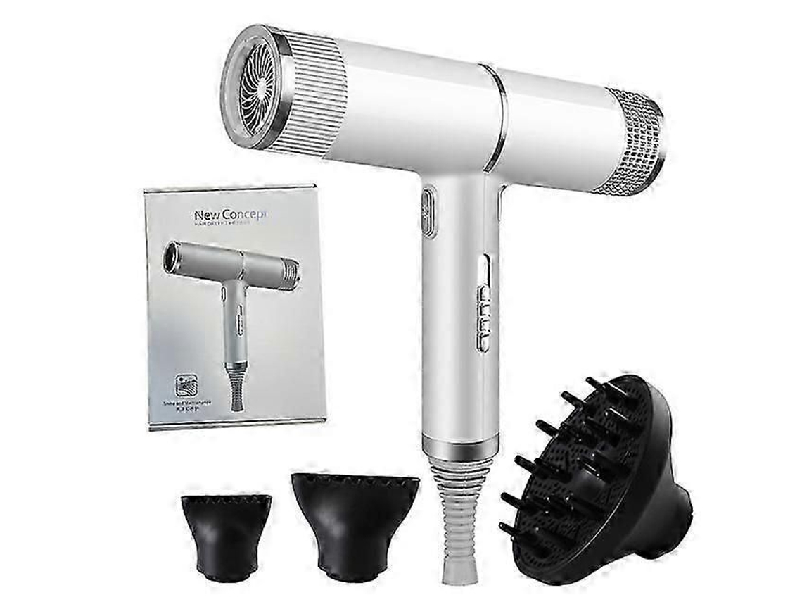 Secador de pelo profesional con potente flujo de aire, tecnología de iones negativos, para uso en salones de belleza, con aire caliente y frío.