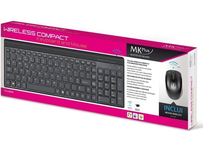 Teclado + Ratón MK PLUS TG5100WR (Inalámbrico - 800 dpi - Óptico)