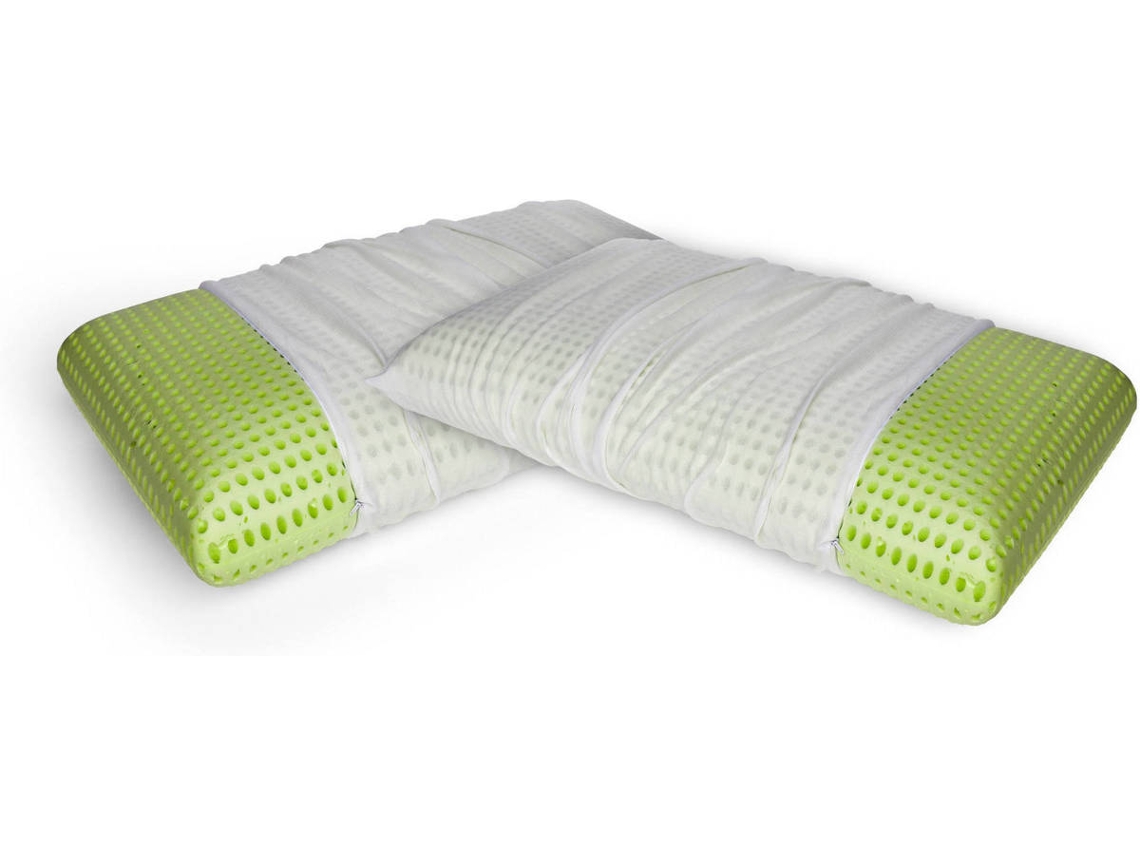 Juego de 2 Almohadas DMORA Hypoallergenic Ergonomic (Blanco - 70x40x16 cm)