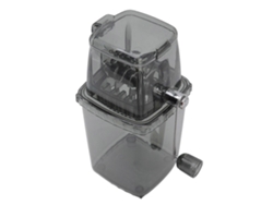 Trituradora de hielo rotatoria manual Rosewell y máquina para hacer hielo raspado, perfecta para batidos, cócteles y delicias de verano.