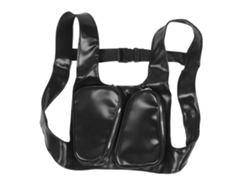 Junli-mochila Torácica Deportiva Ajustable Multifuncional Negro