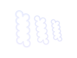 3 moldes para decorar pasteles con forma de rosa, herramientas de repostería, accesorios para pasteles blancos