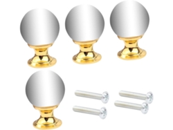 8 Juegos De Pomos De Cristal Para Tiradores Decorativos De Armarios