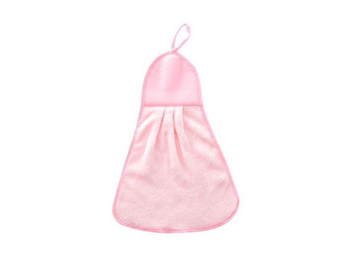 Baok - Toalla de mano de forro polar coral, dulce y encantadora, absorbente, para baño y cocina, paño para quitar el polvo (rosa)