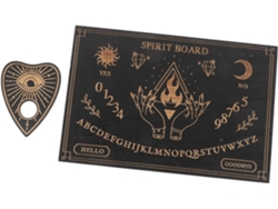 Tabla De Péndulo De Madera Con Inscripciones Espirituales Grabadas, Altar De Bruja