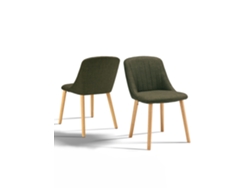 Sillas De Comedor Goeurvant 993(pack De 2, Verde Oliva, Tela)