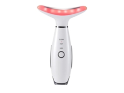 Masajeador Para Cuello Y Cara Masajeador Facial Para Papada 3 Modos Herramienta De Escultura Facial Con Vibración Blanco Yizhood