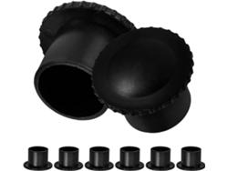 Piezas Universales Polipropileno Negro 22 Rieles 8 Tapas Armarios Accesorios Almacenamiento Mm Ropa