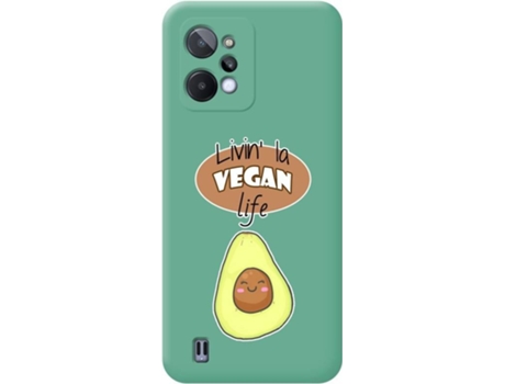 Carcasa para Realme C31 TUMUNDOSMARTPHONE Silicona Líquida Dibujos Verde