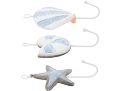 Ganchos Para Toallas De Resina Con Forma Concha Marina Y Caracola, Estilo Mediterráneo, 3 Pzas,