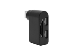 Concentrador USB de 2 puertos con divisor de alta velocidad y lector de tarjetas de memoria