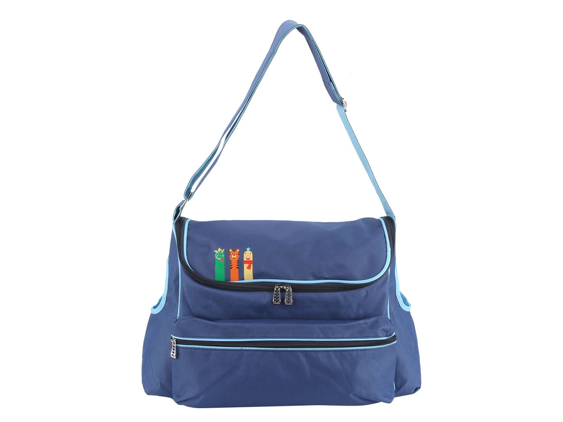 Bolsa Organizadora Para Carrinho De Bebê Com Grande Capacidade Azul Marinho