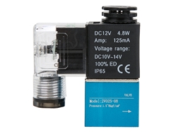 Válvula electromagnética Velora 2026, 2V025-08 G1/4'', de dos posiciones y dos vías, solenoide de CC 12V.