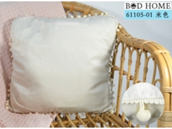 Almofada Lisa Con Rebordo De Bolas Bege 45*45cm BOD HOME