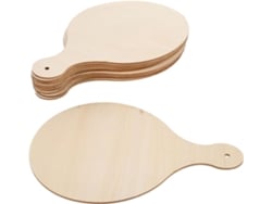 Juego De 15 Tablas De Cortar Cuadradas De Madera Natural De 23 X 16 Cm.