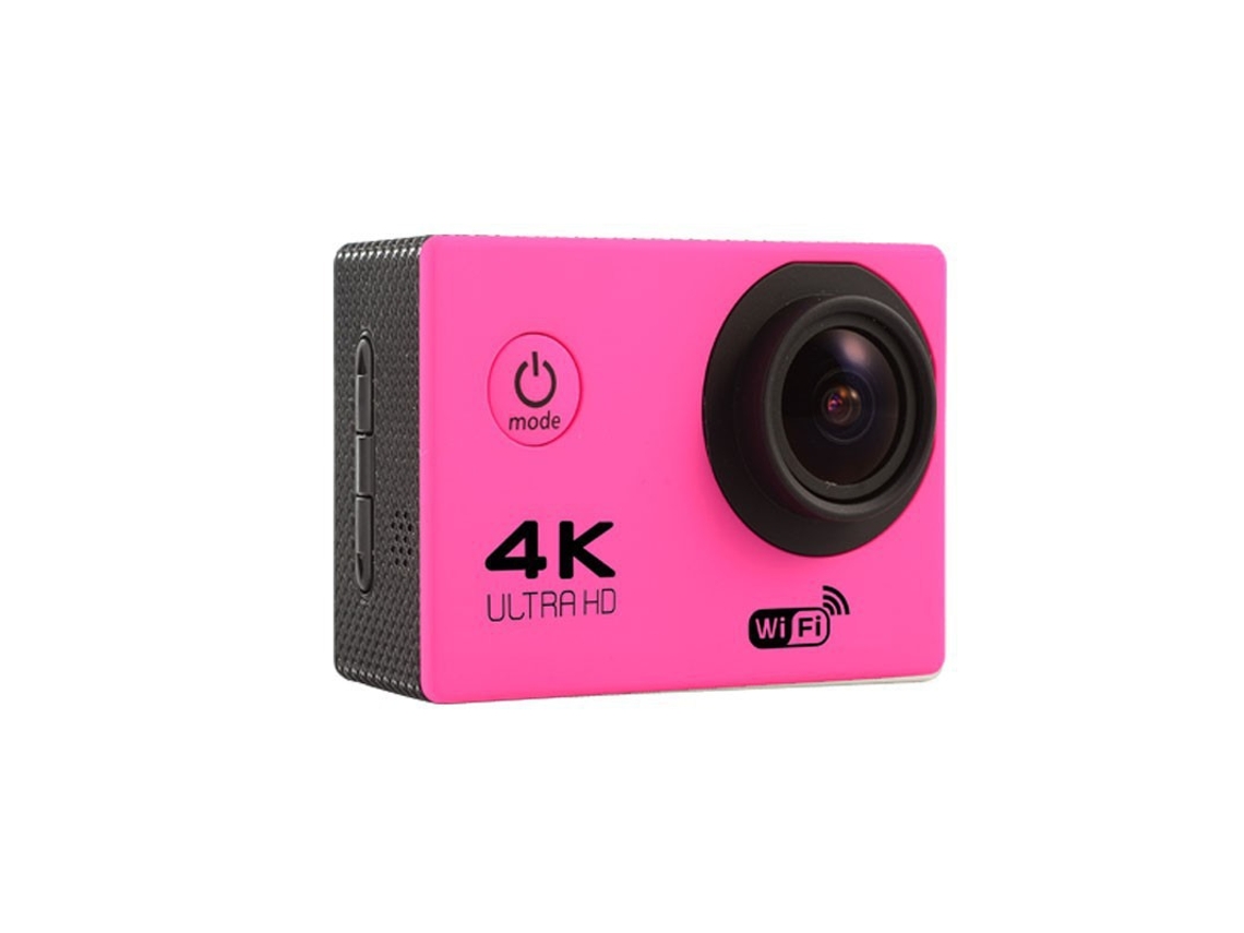Cámara de acción Digitallab Mini, inalámbrica, Wi-Fi, inteligente, HD 4K, resistente al agua (rosa)