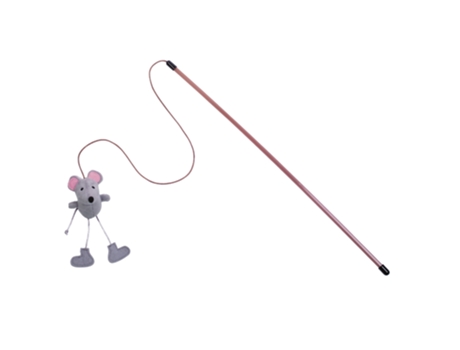 Caña de pescar para gatos con ratón de peluche NOBBY PET
