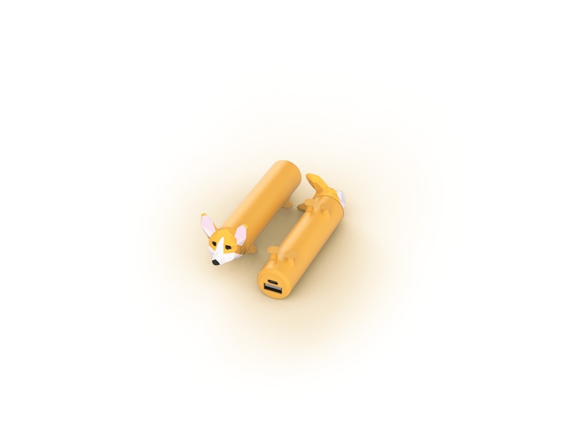 Power Bank Externa Corgi Compacte MOBILITY ON BOARD Piel Sintética Amarillo