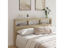 Cabecero De Cama Con Led Roble Sonoma 180x17x102 Cm