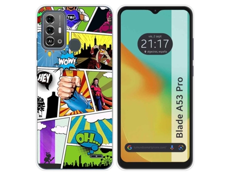 Funda Silicona para Zte Blade A53 Pro diseño Comic Dibujos