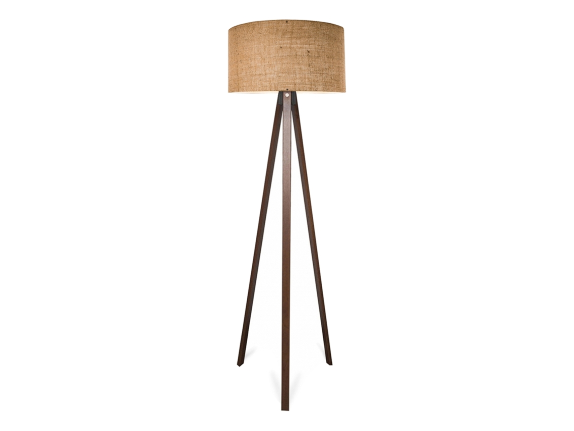 Lámpara de pie Trípode Newport 1xE27 textil LUX.PRO