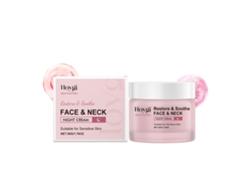 Crema reparadora y rejuvenecedora para rostro y cuello con múltiples efectos.