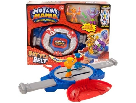 Figura de Acción GIOCHI-PREZIOSI Mutant Mania Cinturon Combate + 2 Figuras (Edad Mínima Recomendada: 5años)