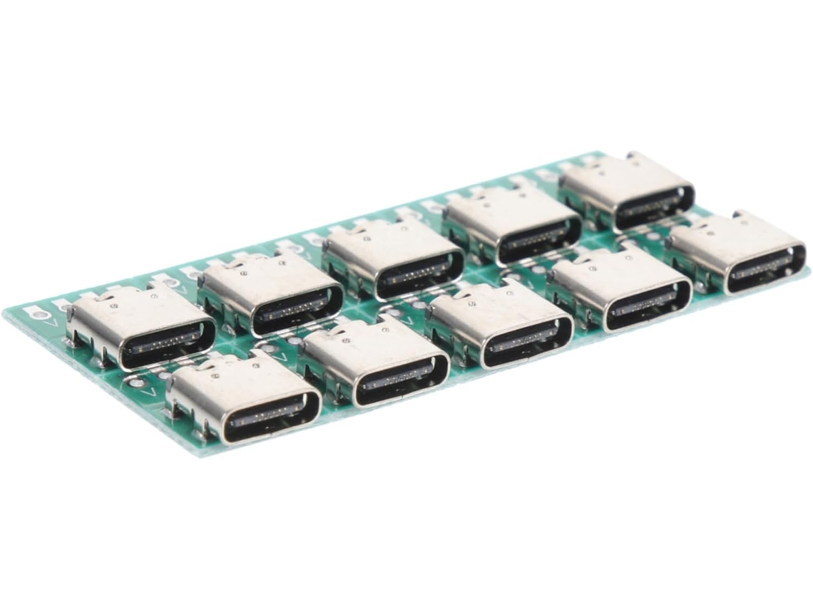 Kit de 10 placas de conexión USB tipo C para montaje en casa, convertidores de PCB para dispositivos USB CE inalámbricos. Jortmrd